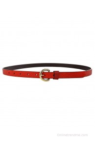 Hidesign Akiko Red Leather Ladies Belt